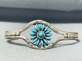 Cutest Vintage Native American Zuni Sleeping Beauty Turquoise Sterling Silver Bracelet-Nativo Arts