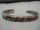 One Of The Best Vintage Native American Navajo Jimmie King Jr Turquoise Sterling Silver Bracelet-Nativo Arts