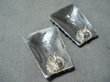 Superlative Santo Domingo Sterling Silver Earrings Native American-Nativo Arts