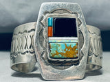 Robby Vandever Vintage Native American Navajo Royston Turquoise Sterling Silver Bracelet-Nativo Arts