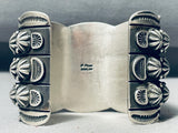 137 Grams Heavy Sturdy Native American Navajo Platero Sterling Silver Bracelet Cuff-Nativo Arts