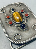 100 Grams Vintage Native American Navajo Turtle Sterling Silver Buckle Old-Nativo Arts