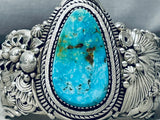 Important Best Detail Native American Navajo Ben Begaye (d.) Turquoise Sterling Silver Bracelet-Nativo Arts