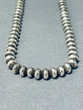 Perfect Vintage Native American Navajo Sterling Silver Necklace-Nativo Arts
