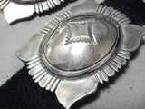 Authentic Rare Vintage Native American Navajo Thomas Singer Sterling Silver Concho Belt-Nativo Arts
