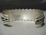 Big Chunky Dunky Vintage Native American Navajo Sterling Silver Bracelet Cuff-Nativo Arts