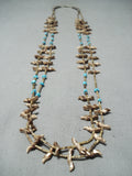 One Of The Most Unique Ever Vintage Native American Zuni Navajo Turquoise Fetish Necklace-Nativo Arts