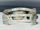 Star And Bear Vintage Southwest Sterling Silver Turquoise Bracelet-Nativo Arts