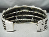 Heavy Vintage Native American Navajo Royston Turquoise Sterling Silver Bracelet-Nativo Arts
