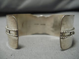 Striking Vintage Zuni Native American Sterling Silver Bracelet-Nativo Arts