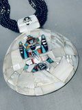 Incredible Vintage Turquoise Sterling Silver Necklace-Nativo Arts