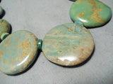 Fantastic Santo Domingo Turquoise Sterling Silver Necklace Native American-Nativo Arts