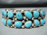 Kathleen Navajo Turquoise Sterling Silver Bracelet Native American-Nativo Arts