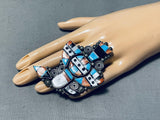 Important Ben Begaye(d.) Kachina Vintage Native American Navajo Sterling Silver Ring-Nativo Arts