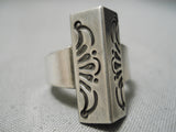 Amazing Sandy Smith Navajo Sterling Silver Native American Ring-Nativo Arts