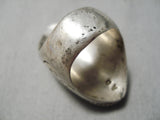 Important Vintage Native American Zuni Andrew Dewa Turquoise Sterling Silver Ring Old-Nativo Arts