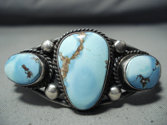 Verdy Jake Authentic Native American Navajo Turquoise Sterling Silver Bracelet-Nativo Arts