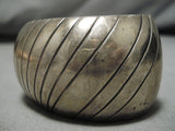 Vintage Navajo Bracelet- Sterling Silver Native American-Nativo Arts