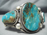 Best Important Rick Martinez Vintage Native American Navajo Turquoise Sterling Silver Bracelet-Nativo Arts