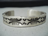Remarkable Navajo Native American Sterling Silver Bracelet-Nativo Arts