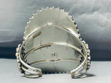 Important Huge Native American Navajo Mediterranean Coral Sterling Silver Bracelet-Nativo Arts