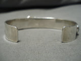 Opulent Vintage Native American Navajo Red Mountain Turquoise Sterling Silver Bracelet Old-Nativo Arts