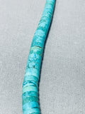 Native American Vibrant Vintage Santo Domingo Handcut Turquoise Sterling Silver Necklace-Nativo Arts
