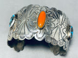 Bisbee Turquoise Mine Vintage Native American Navajo Concho Sterling Silver Bracelet-Nativo Arts