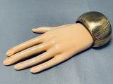 Native American Orville Tsinnie Authentic Rare Vintage Brass Bracelet-Nativo Arts