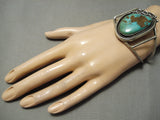 Very Rare Early Old Kingman Deposit Vintage Native American Navajo Sterling Silver Bracelet-Nativo Arts