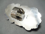 One Of The Biggest Native American Turquoise Bird Fountain Sterling Silver Ring-Nativo Arts