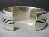 Impressive Vintage Navajo Sterling Silver Bracelet Native American-Nativo Arts