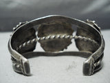 Ideal Museum Quality Vintage Native American Navajo Morenci Turquoise Sterling Silver Bracelet-Nativo Arts