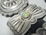 Important Vintage Native American Navajo Roger Skeets Turquoise Sterling Silver Concho Belt-Nativo Arts