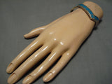 Impressive Vintage Navajo Zig Zag Sterling Silver Native American Bracelet-Nativo Arts