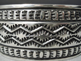 Important Vintage Navajo Sterling Silver Bracelet Native American Old-Nativo Arts