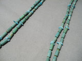One Of The Best Navajo Tubule Turquoise Native American Necklace-Nativo Arts