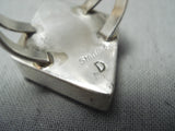 Native American Detailed American Flag Navajo Lapis Sterling Silver Ring-Nativo Arts