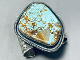200 Gram Heavy Mens Vintage Native American Navajo Turquoise Sterling Silver Bracelet Cuff-Nativo Arts