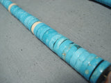 Native American Gorgeous Vintage Santo Domingo Turquoise and Shell Necklace-Nativo Arts