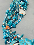One Of The Most Unique Ever Vintage Santo Domingo Turquoise Necklace-Nativo Arts