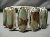 Superior Vintage Native American Navajo Royston Turquoise Sterling Silver Bracelet Old-Nativo Arts