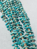 Roe Yazzie Native American Navajo Turquoise Heishi Sterling Silver Necklace-Nativo Arts