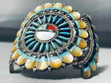 One Of The Best Ever Vintage Native American Zuni Inlay Turquoise Sterling Silver Bracelet-Nativo Arts
