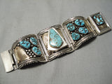 Very Important Vintage Native American Navajo Gibson Nez Sterling Silver 14k Gold Clasp Bracelet-Nativo Arts