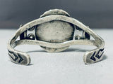Superb Vintage Native American Navajo Green Turquoise Sterling Silver Bracelet-Nativo Arts