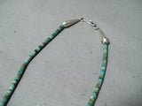 Native American One Of Best Vintage Santo Domingo Royston Turquoise Sterling Silver Necklace-Nativo Arts