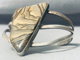 Very Rare Cloud Jasper Vintage Sterling Silver Bracelet-Nativo Arts