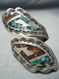 Fantastic Vintage Navajo Turquoise Sterling Silver Ring Native American Old-Nativo Arts