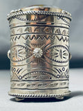 Native American Very Rare Vintage Ben Begaye (d) Sterling Silver Pillbox-Nativo Arts